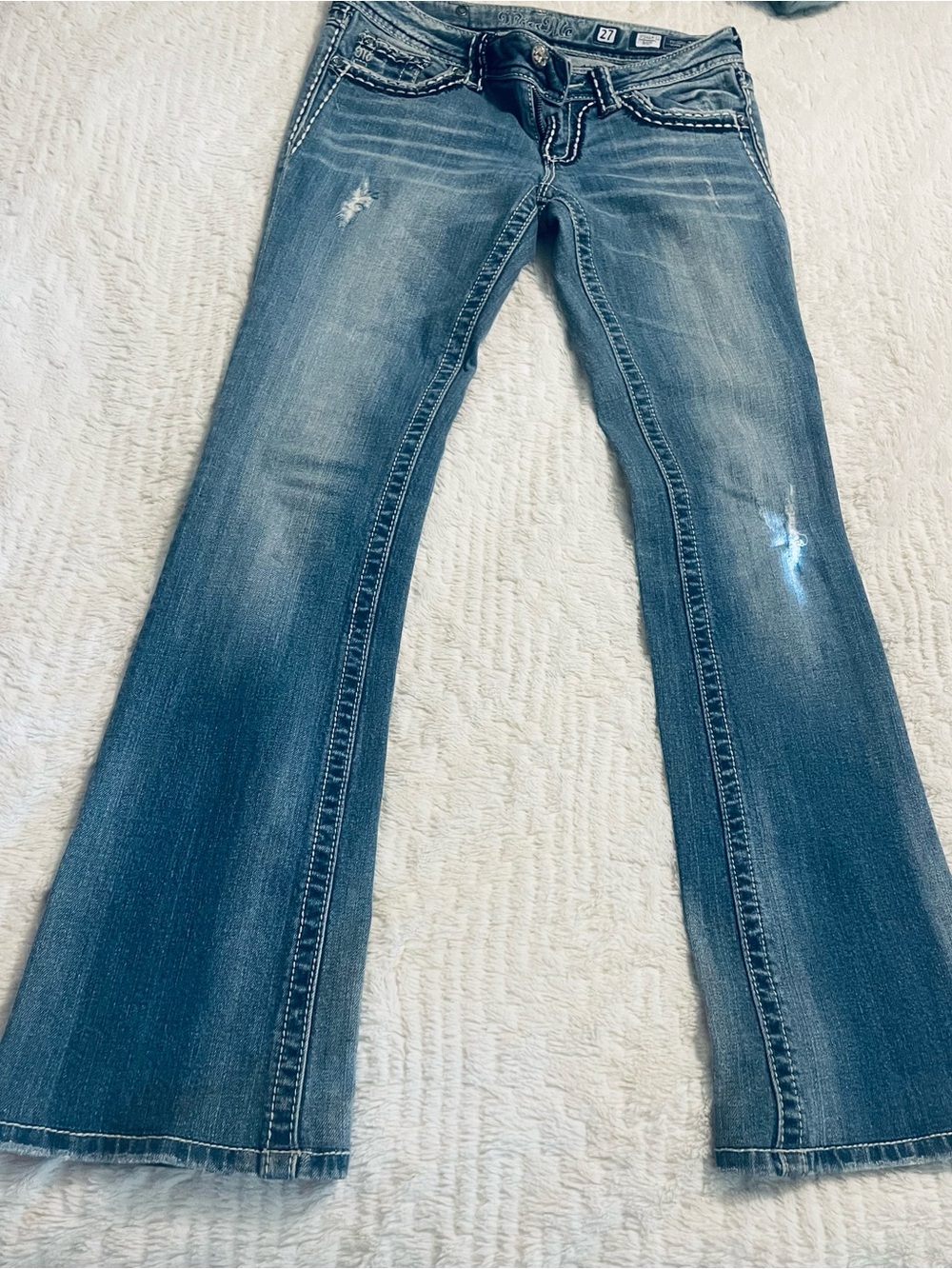 MISS ME Blue Women's Bootcut Jeans - Classic Denim